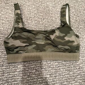 Victoria's Secret Green Camo Sports Bra